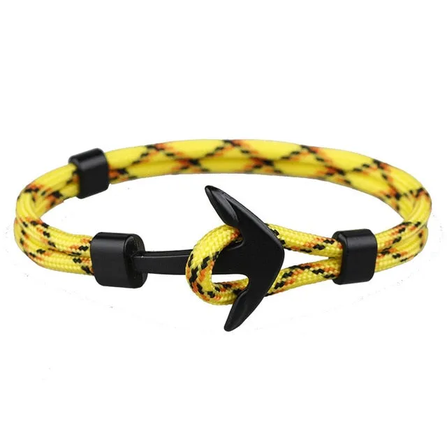 Men's Rope Chain Charm Bracelet