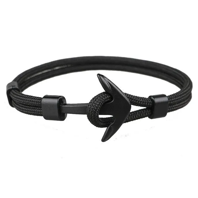 Men's Rope Chain Charm Bracelet