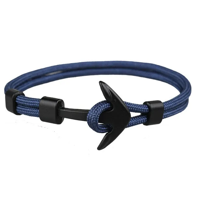 Men's Rope Chain Charm Bracelet