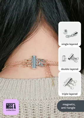 Miss A Necklace Clasp - Silver