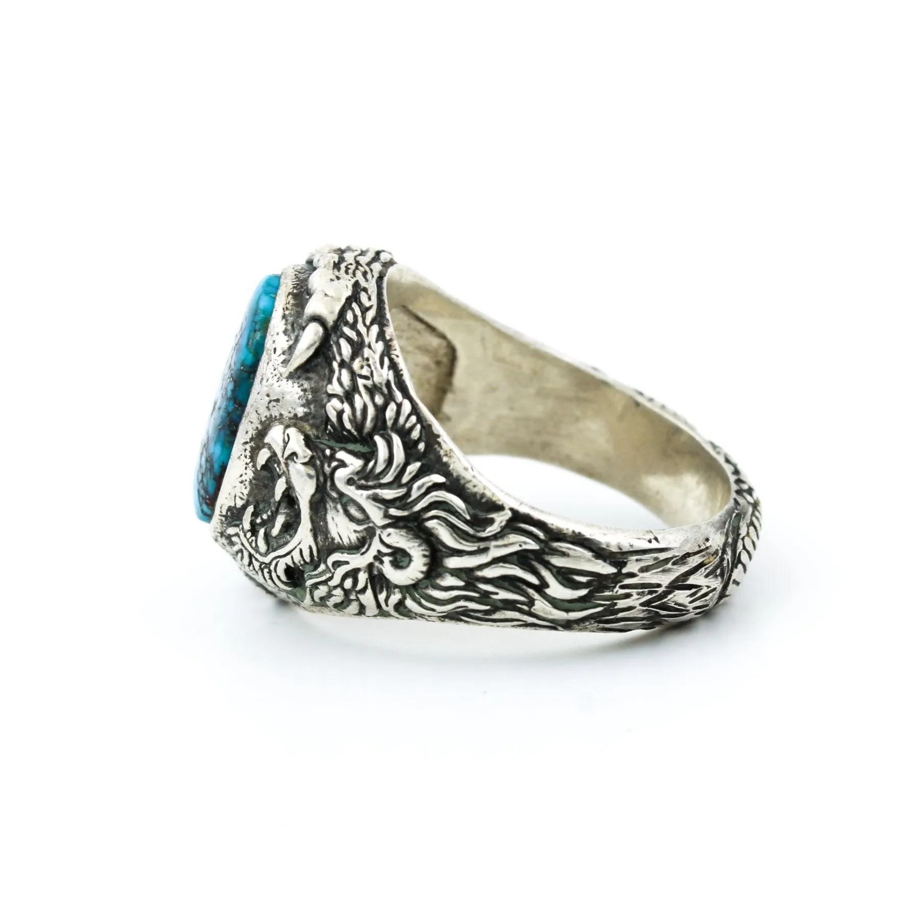 Morenci Turquoise "Venatio" Ring