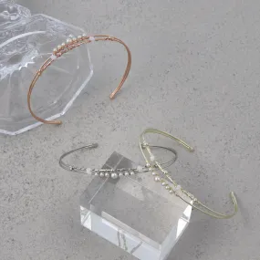 Narrow Double Open Bangle