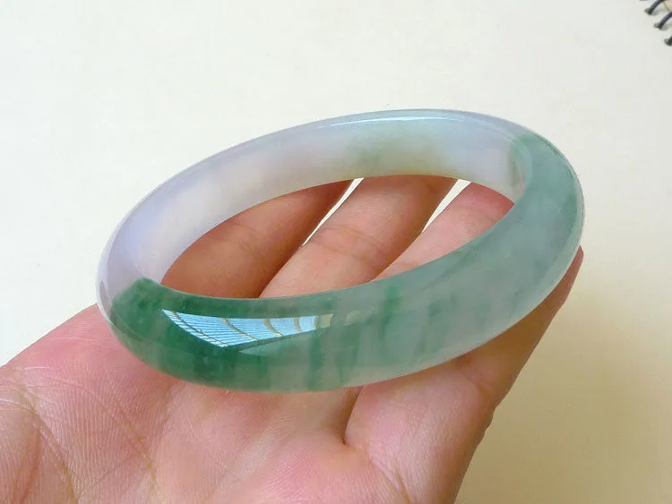 Natural Jade Bangle Jadeite Bangle Internal Diameter 56X49.5mm BER1025