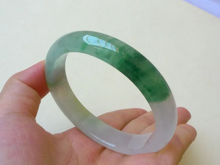 Natural Jade Bangle Jadeite Bangle Internal Diameter 56X49.5mm BER1025