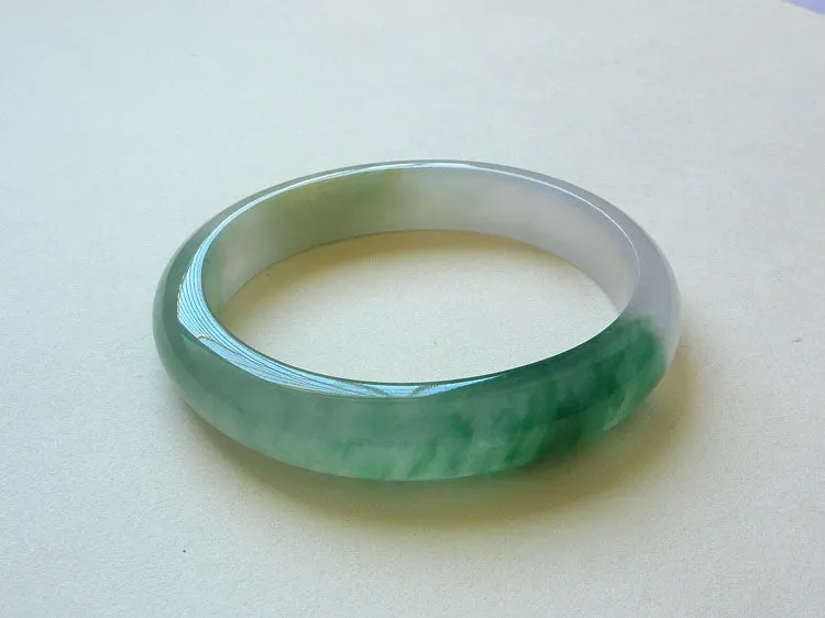 Natural Jade Bangle Jadeite Bangle Internal Diameter 56X49.5mm BER1025