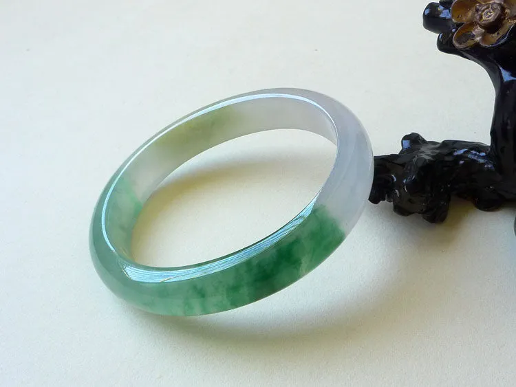 Natural Jade Bangle Jadeite Bangle Internal Diameter 56X49.5mm BER1025