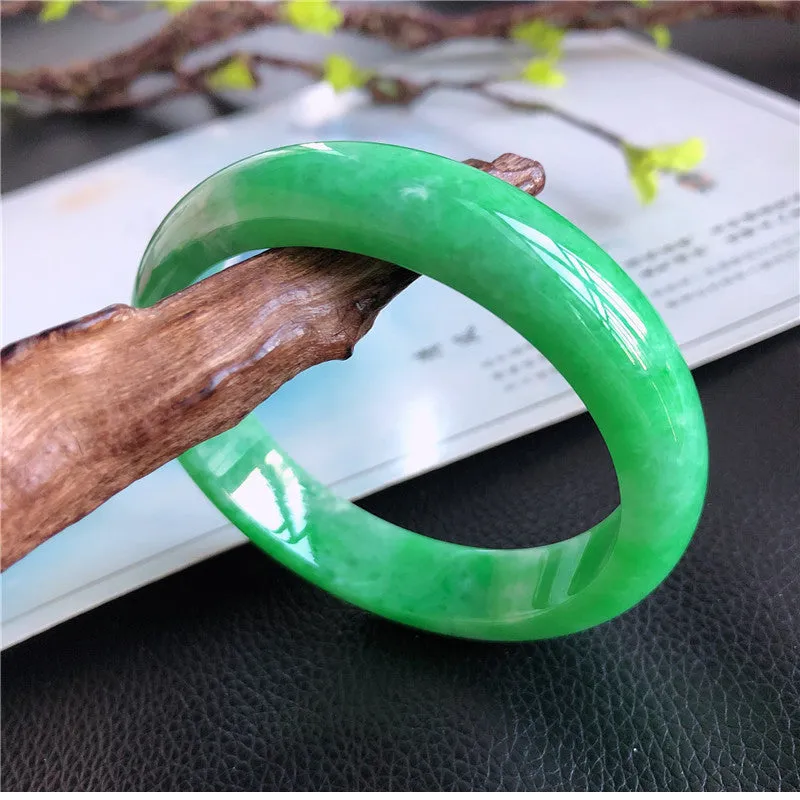 Natural Jade Bangle Jadeite Bangle Internal Diameter 58.6mm H1011210