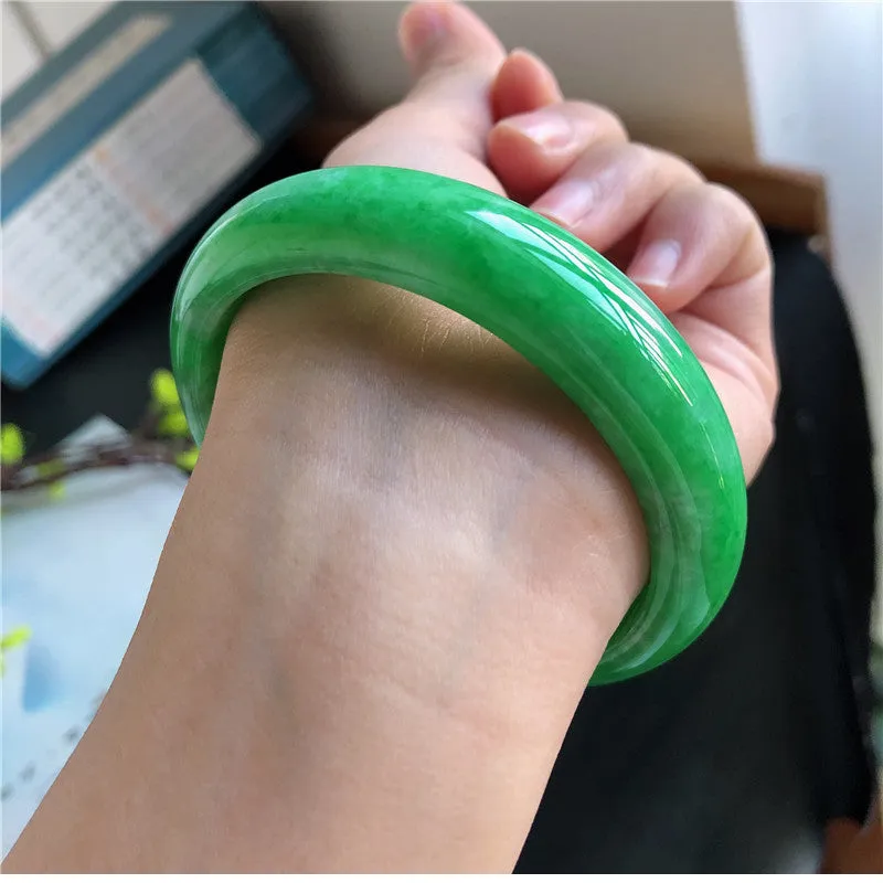 Natural Jade Bangle Jadeite Bangle Internal Diameter 58.6mm H1011210