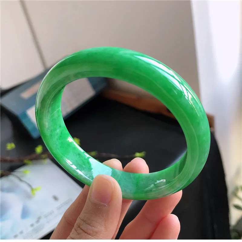 Natural Jade Bangle Jadeite Bangle Internal Diameter 58.6mm H1011210