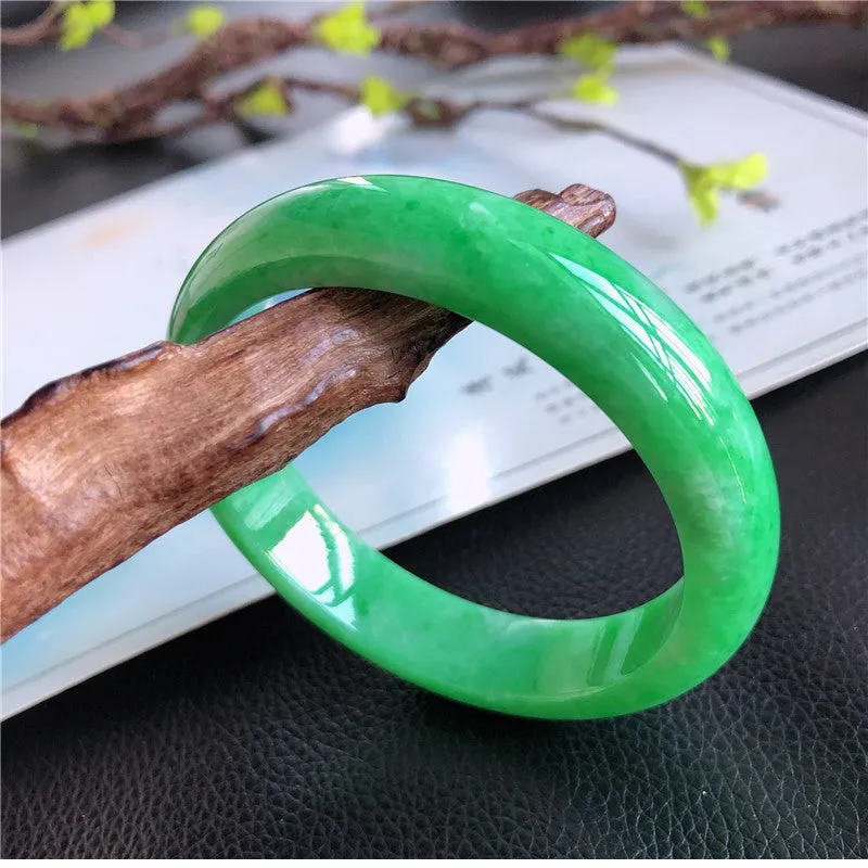 Natural Jade Bangle Jadeite Bangle Internal Diameter 58.6mm H1011210