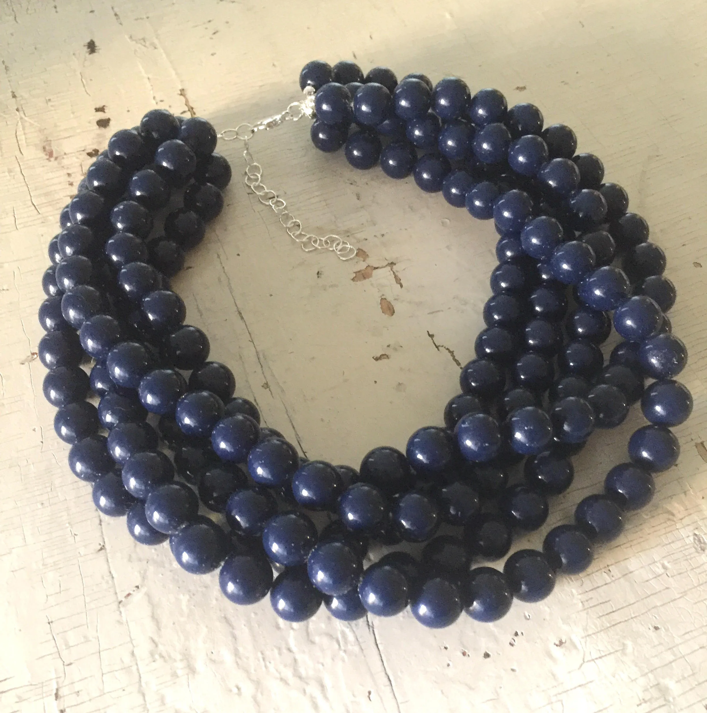 Navy Blue Sylvie Necklace