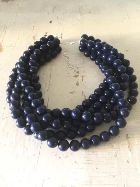 Navy Blue Sylvie Necklace