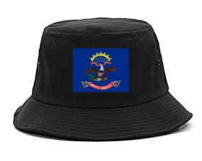 North Dakota State Flag ND Chest Mens Bucket Hat
