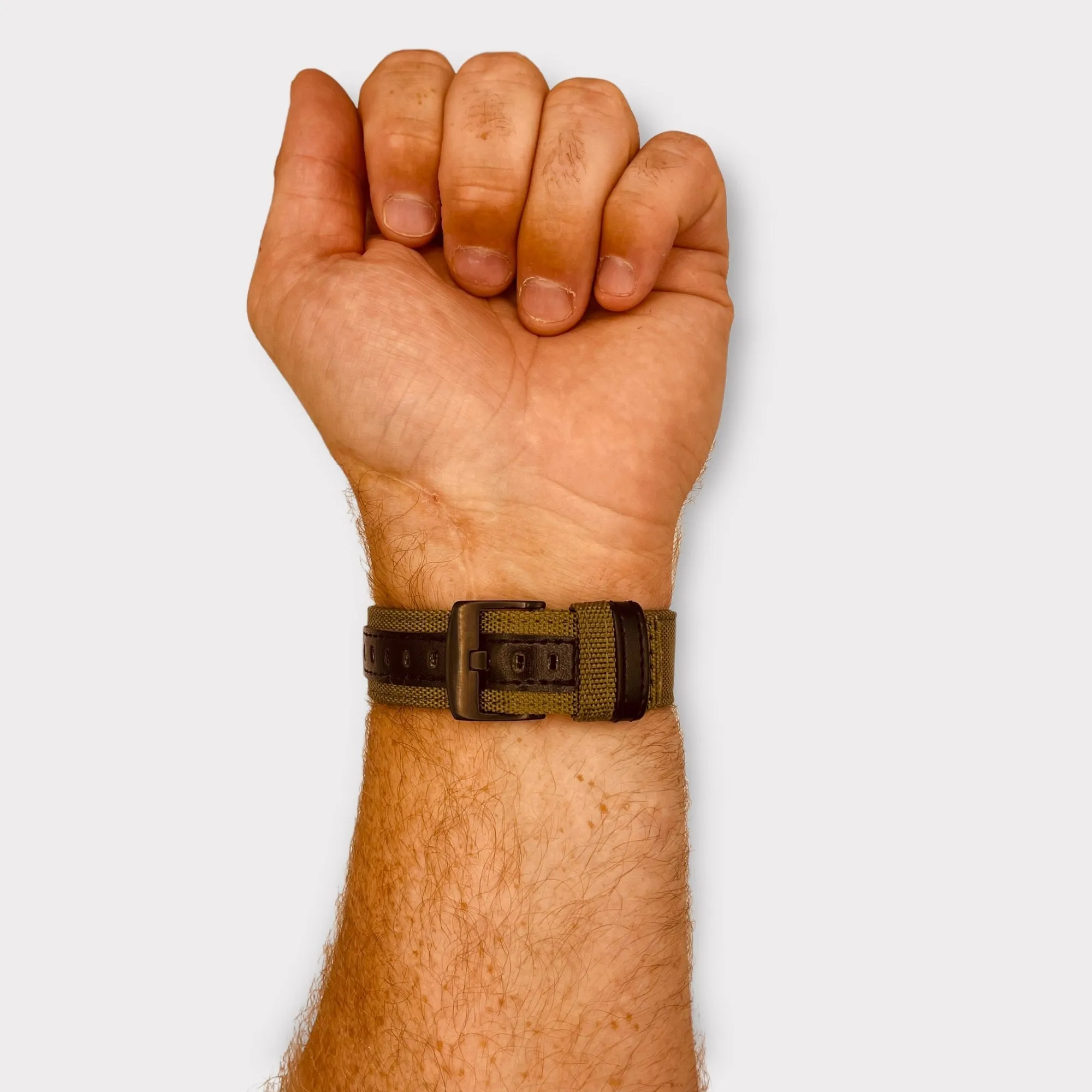 Nylon and Leather Watch Straps Compatible with Apple Watch
