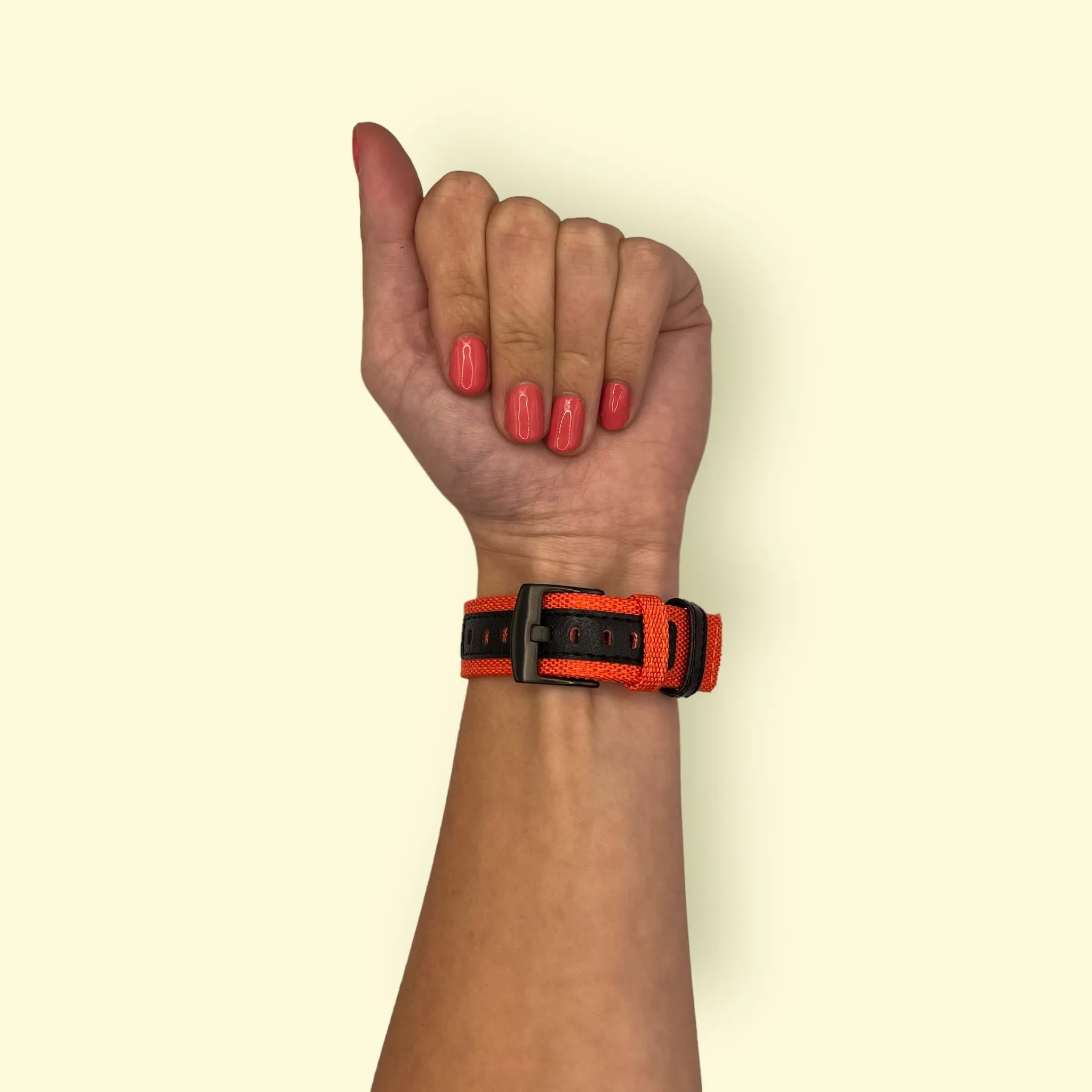 Nylon and Leather Watch Straps Compatible with Apple Watch