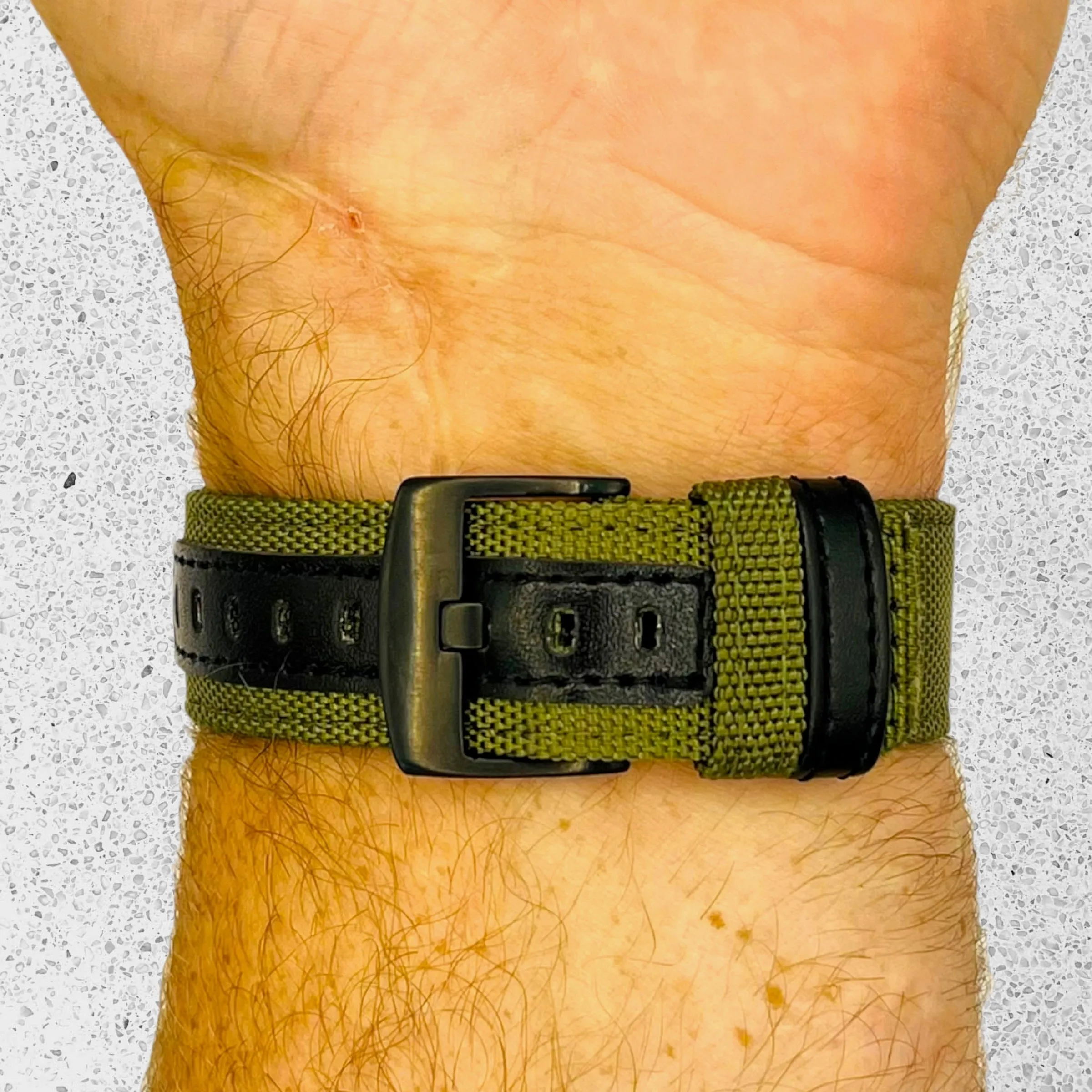 Nylon and Leather Watch Straps Compatible with Apple Watch