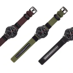Nylon and Leather Watch Straps Compatible with Apple Watch