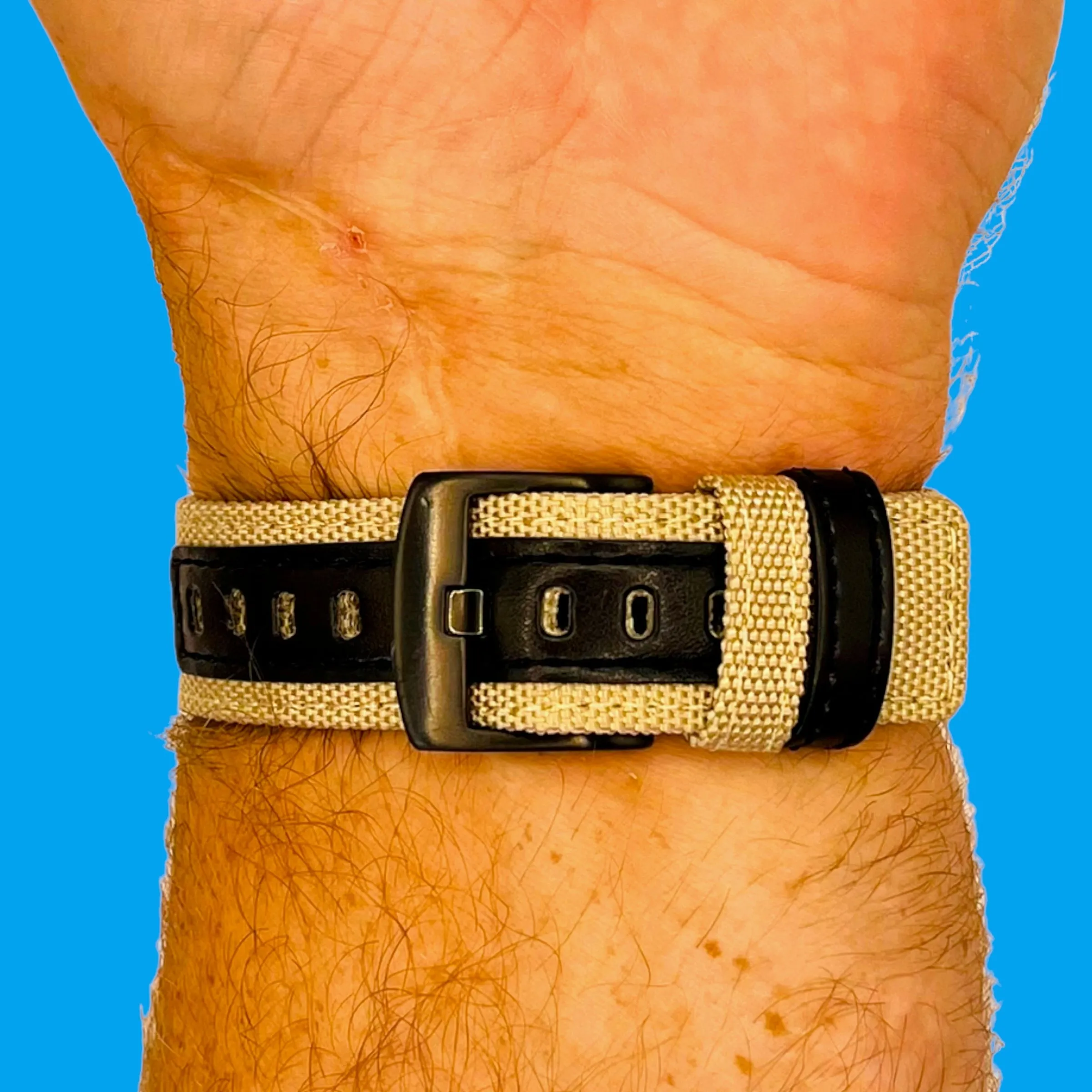 Nylon and Leather Watch Straps Compatible with Apple Watch