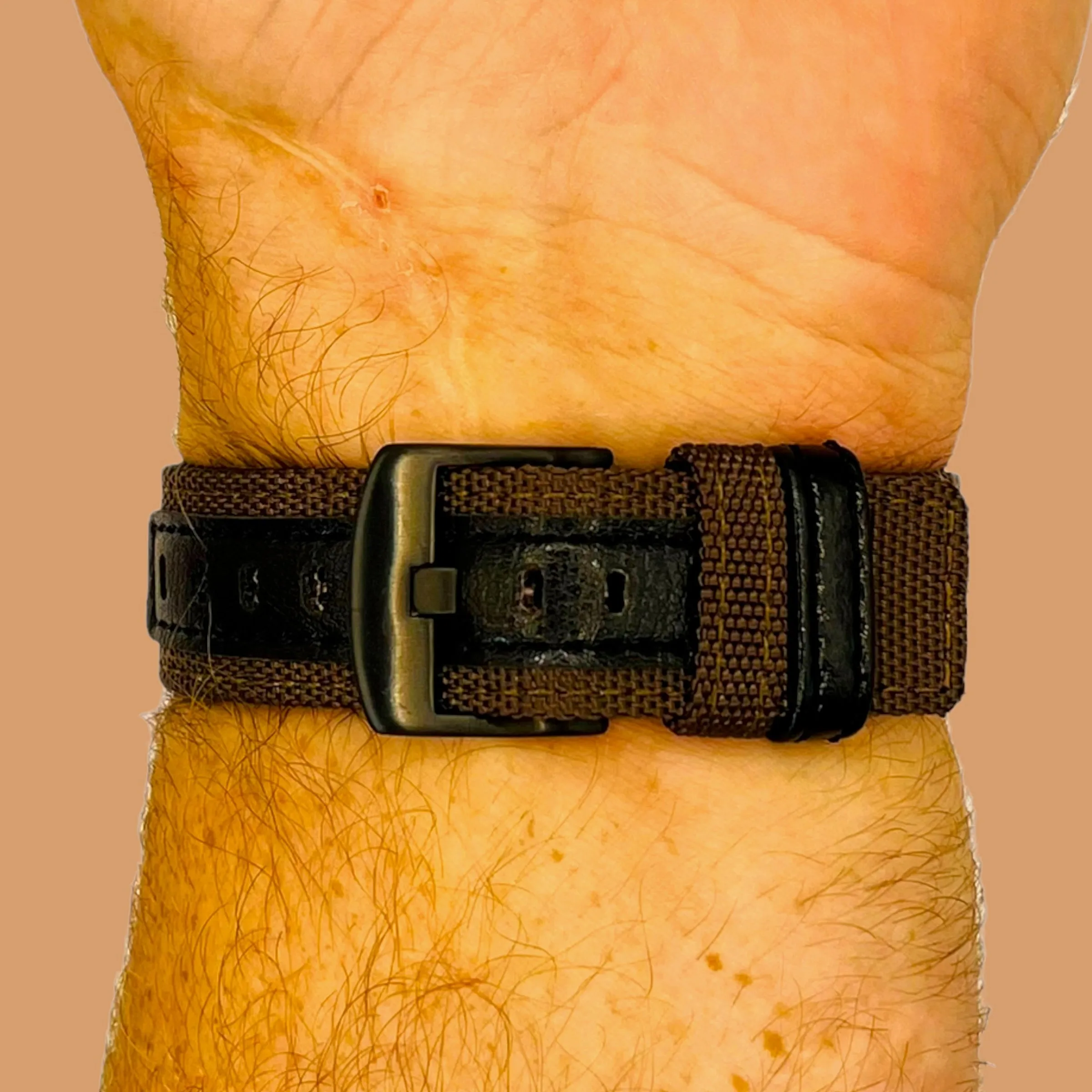 Nylon and Leather Watch Straps Compatible with Apple Watch