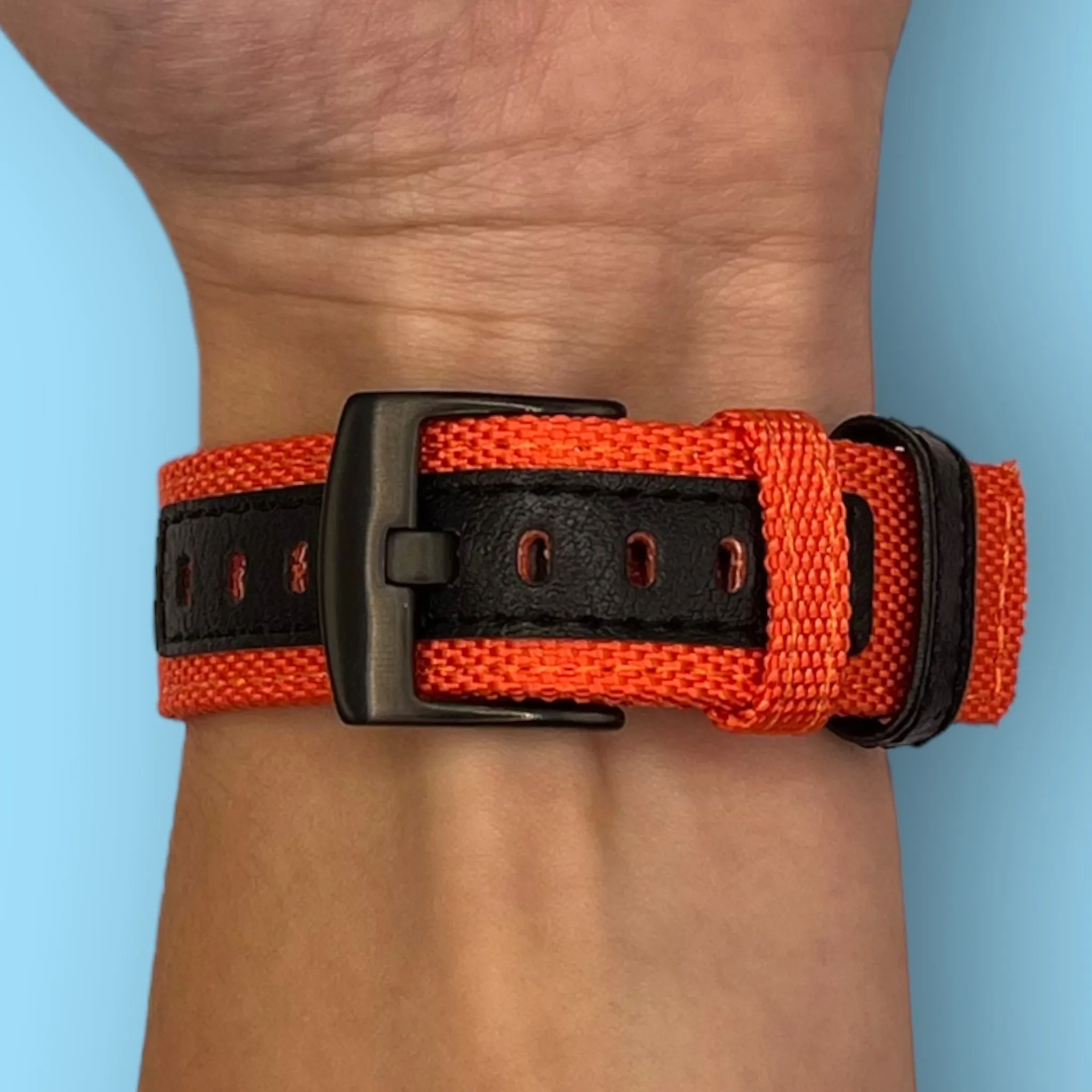 Nylon and Leather Watch Straps Compatible with Apple Watch