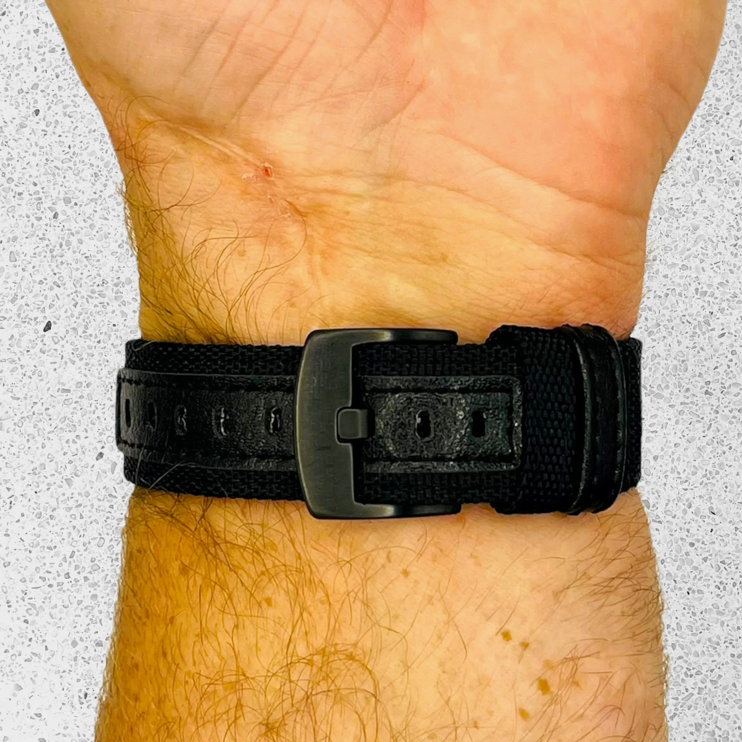 Nylon and Leather Watch Straps Compatible with Apple Watch