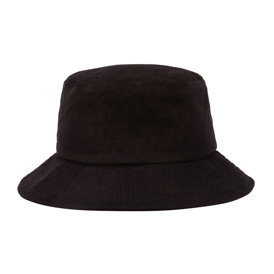 Obey Bold Corduroy Bucket Hat Black 100520093 BLK