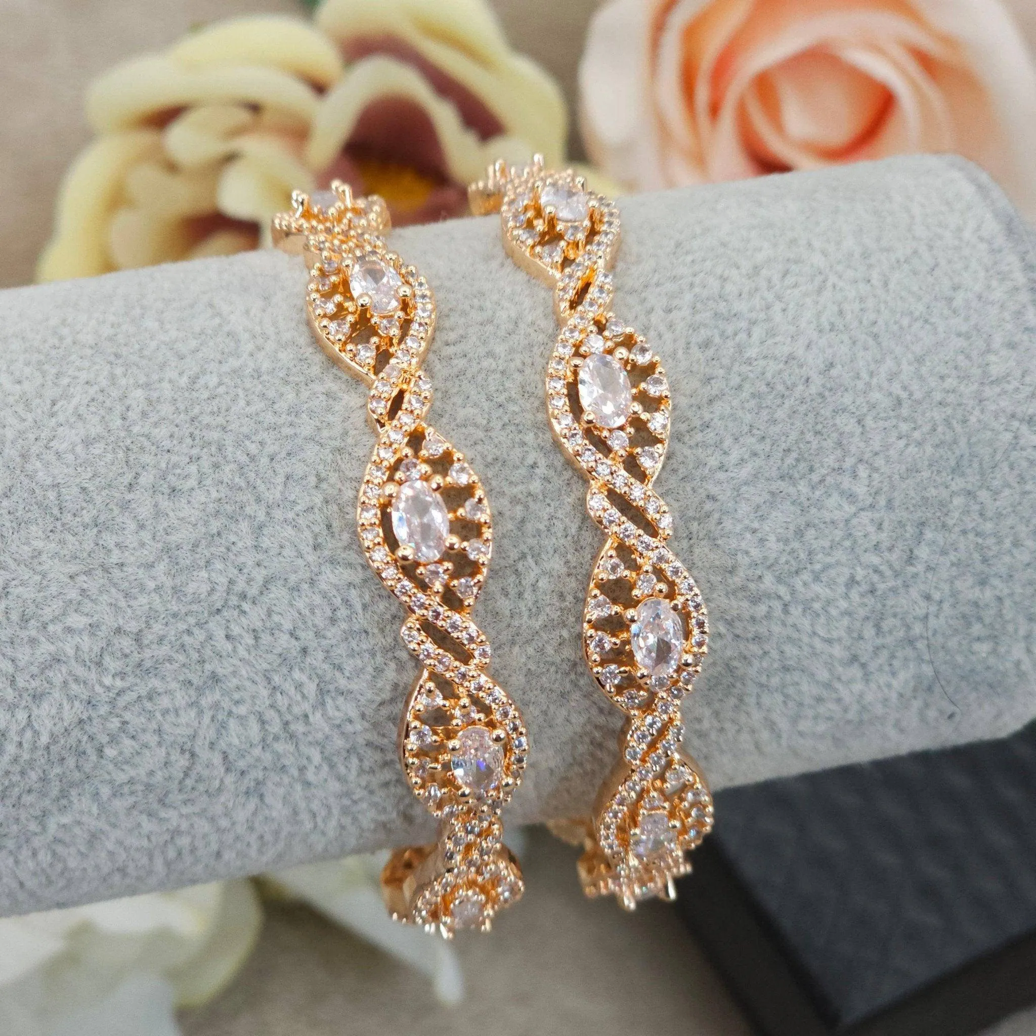Pair of Rose Gold Bangles
