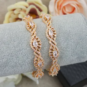 Pair of Rose Gold Bangles