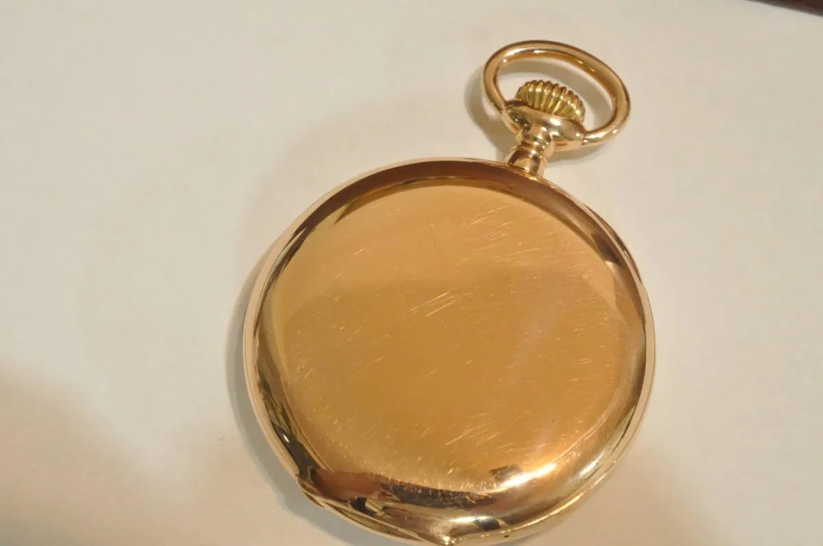 Patek Philippe Pocket Watch Antique Manual Mechanical 18K Solid Gold 46mm 72g