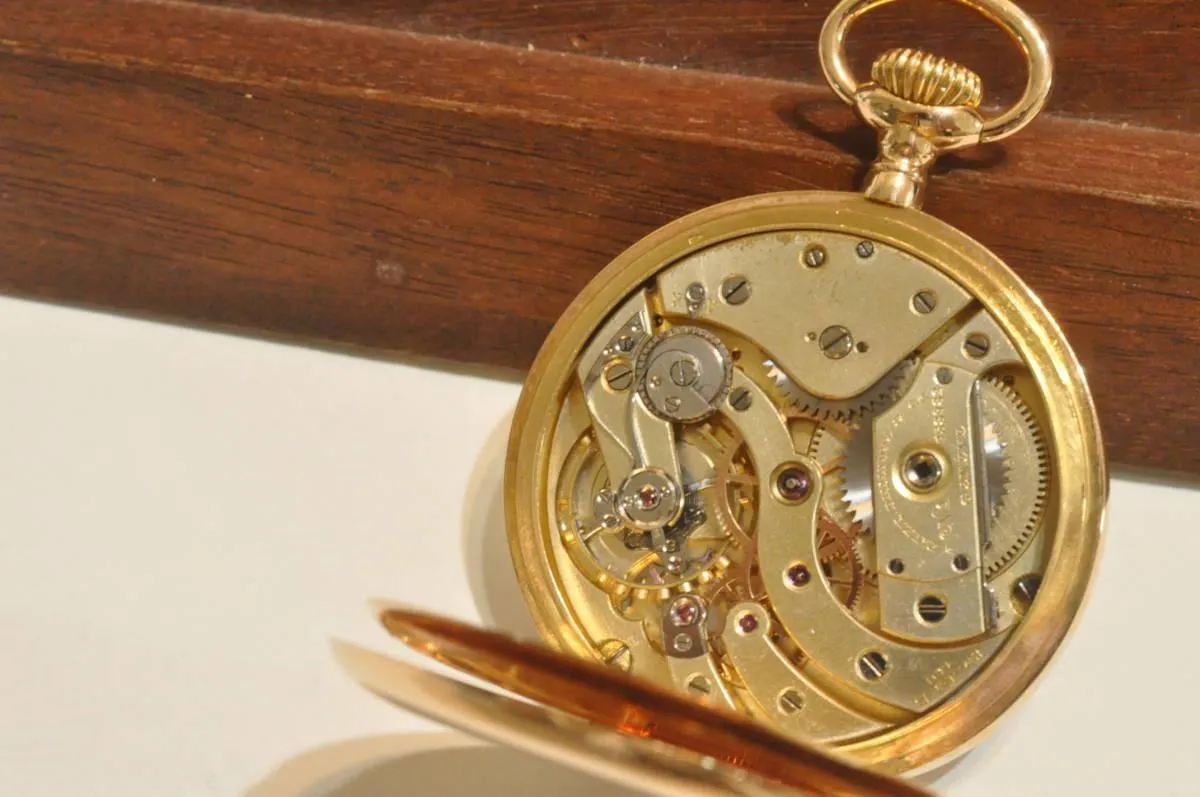 Patek Philippe Pocket Watch Antique Manual Mechanical 18K Solid Gold 46mm 72g