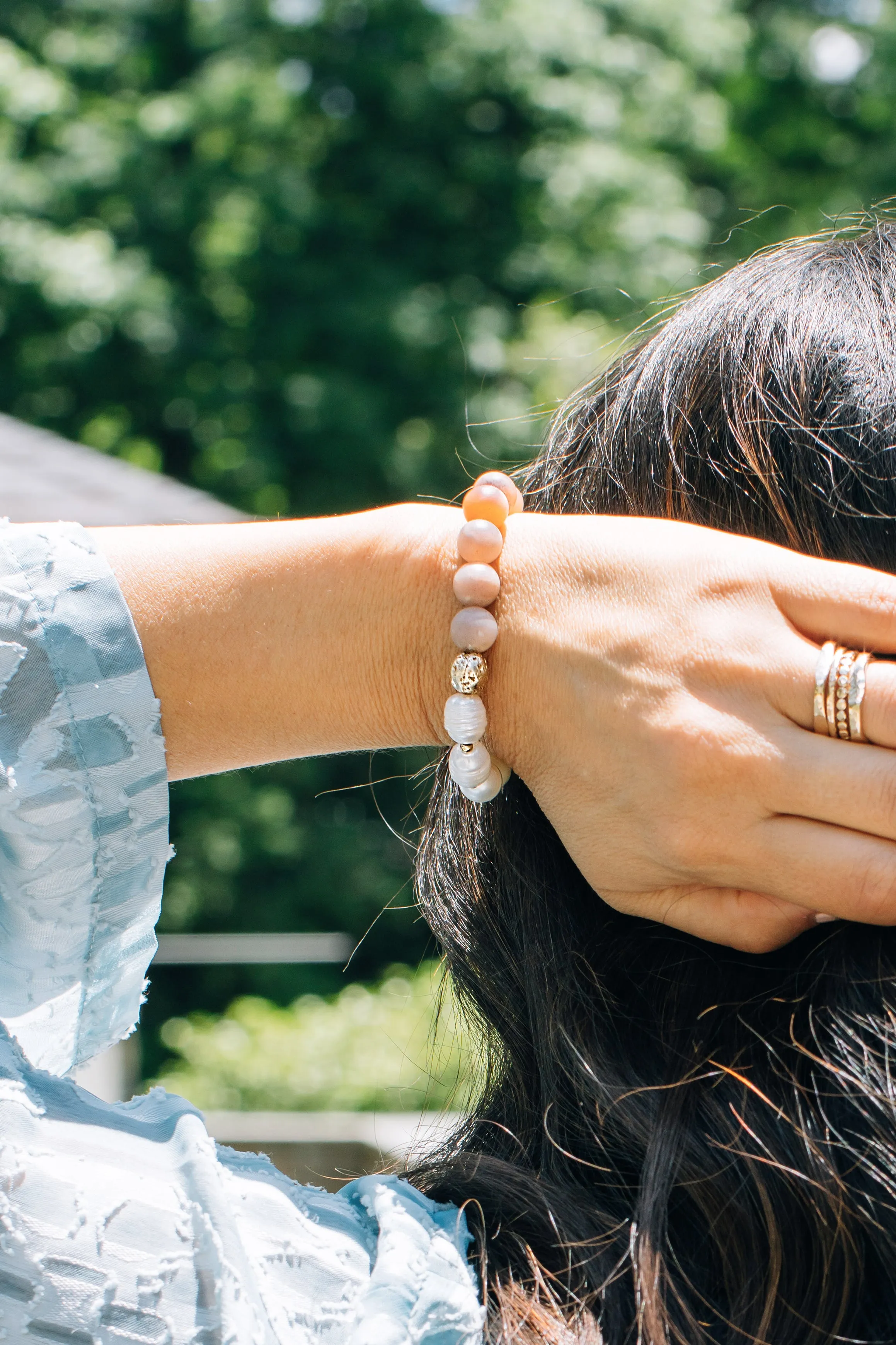 Peach Moonstone Panache Bracelet