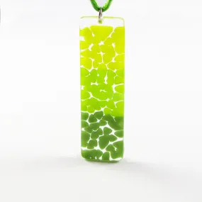 Picado Glass Pendant -Lime Green