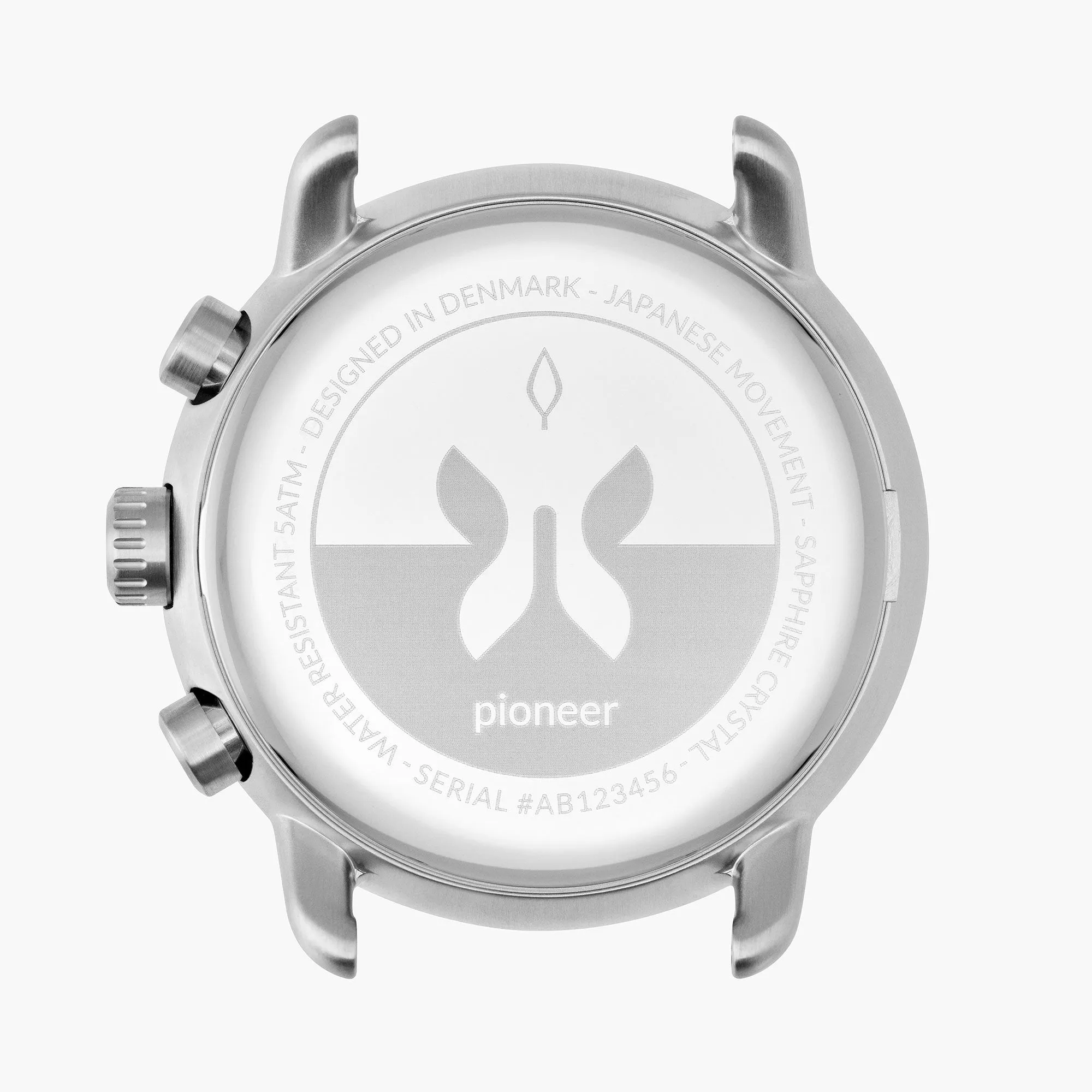 Pioneer - BUNDLE Black Dial Silver | Silver Mesh / Olive Green Nylon / Black Leather Strap