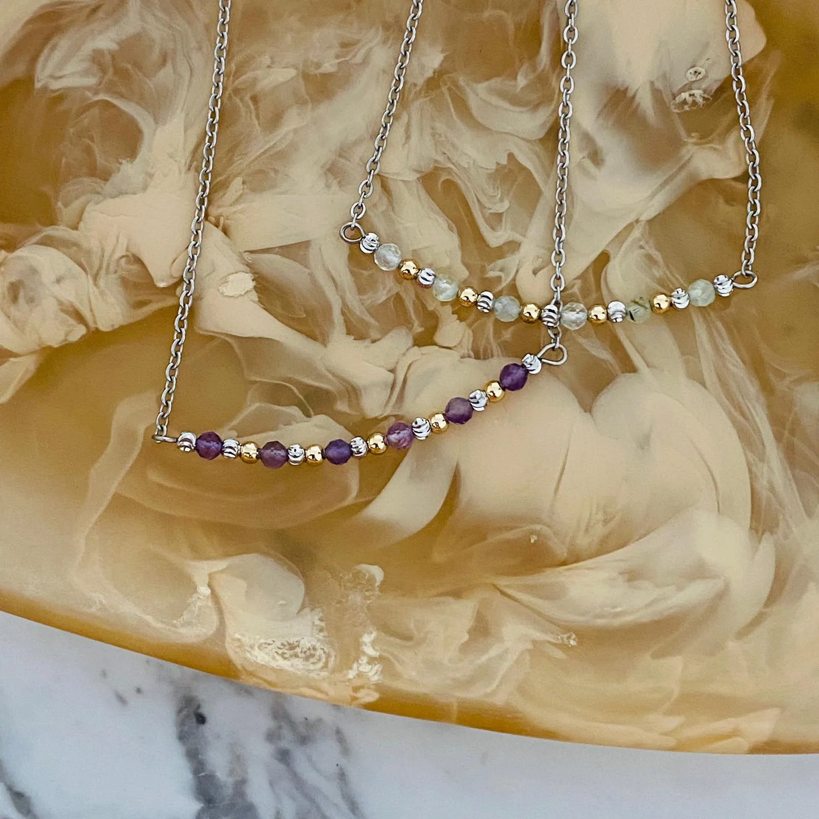 Prehnite Anklet