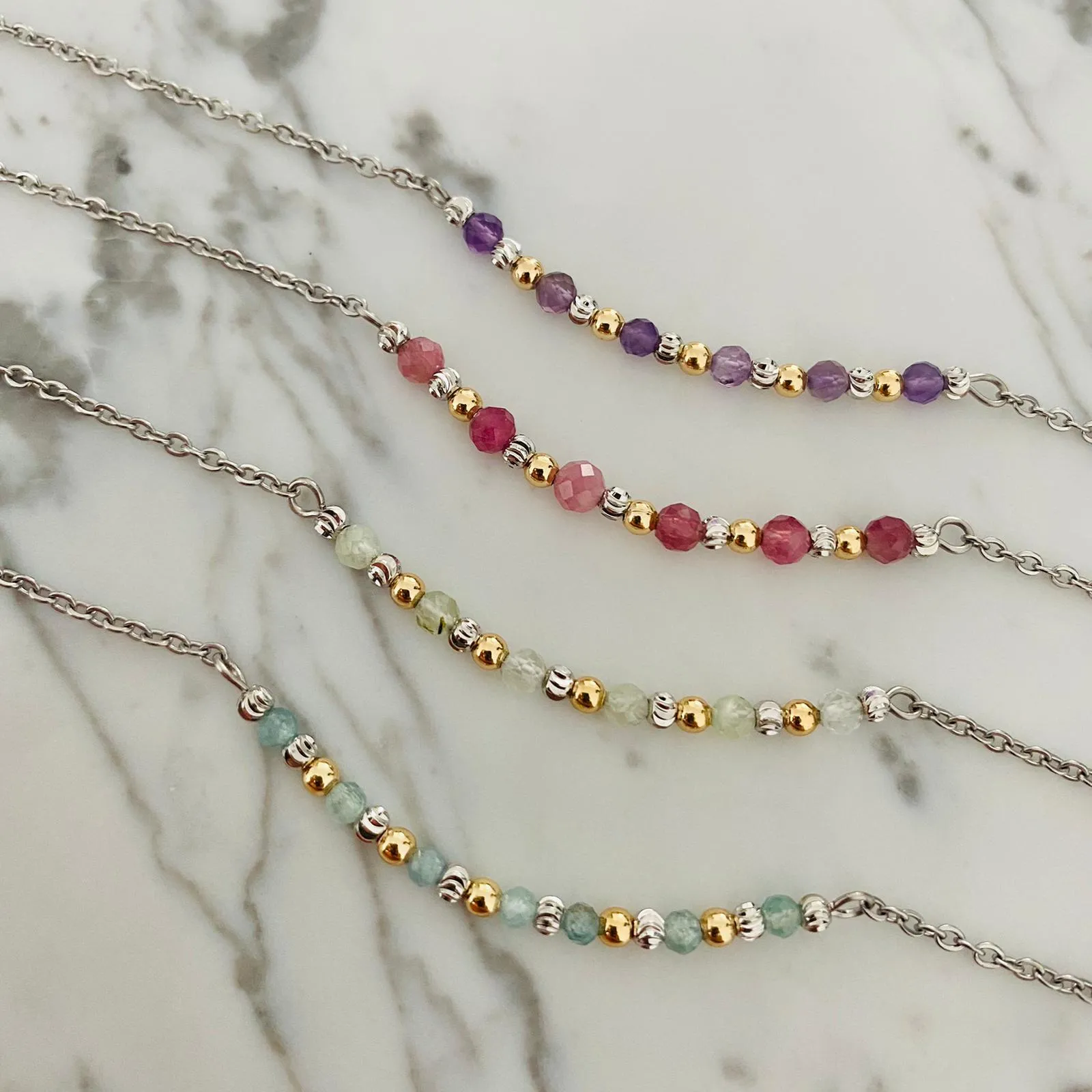 Prehnite Anklet