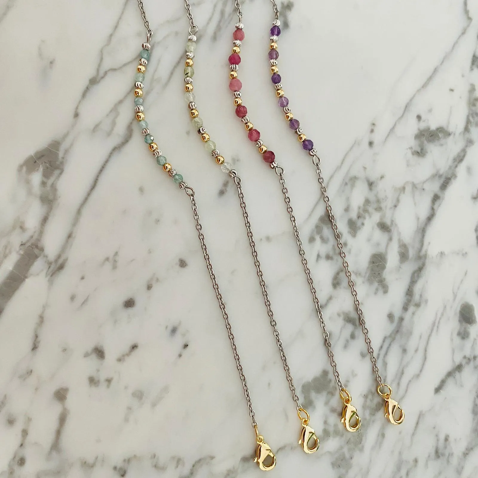 Prehnite Anklet