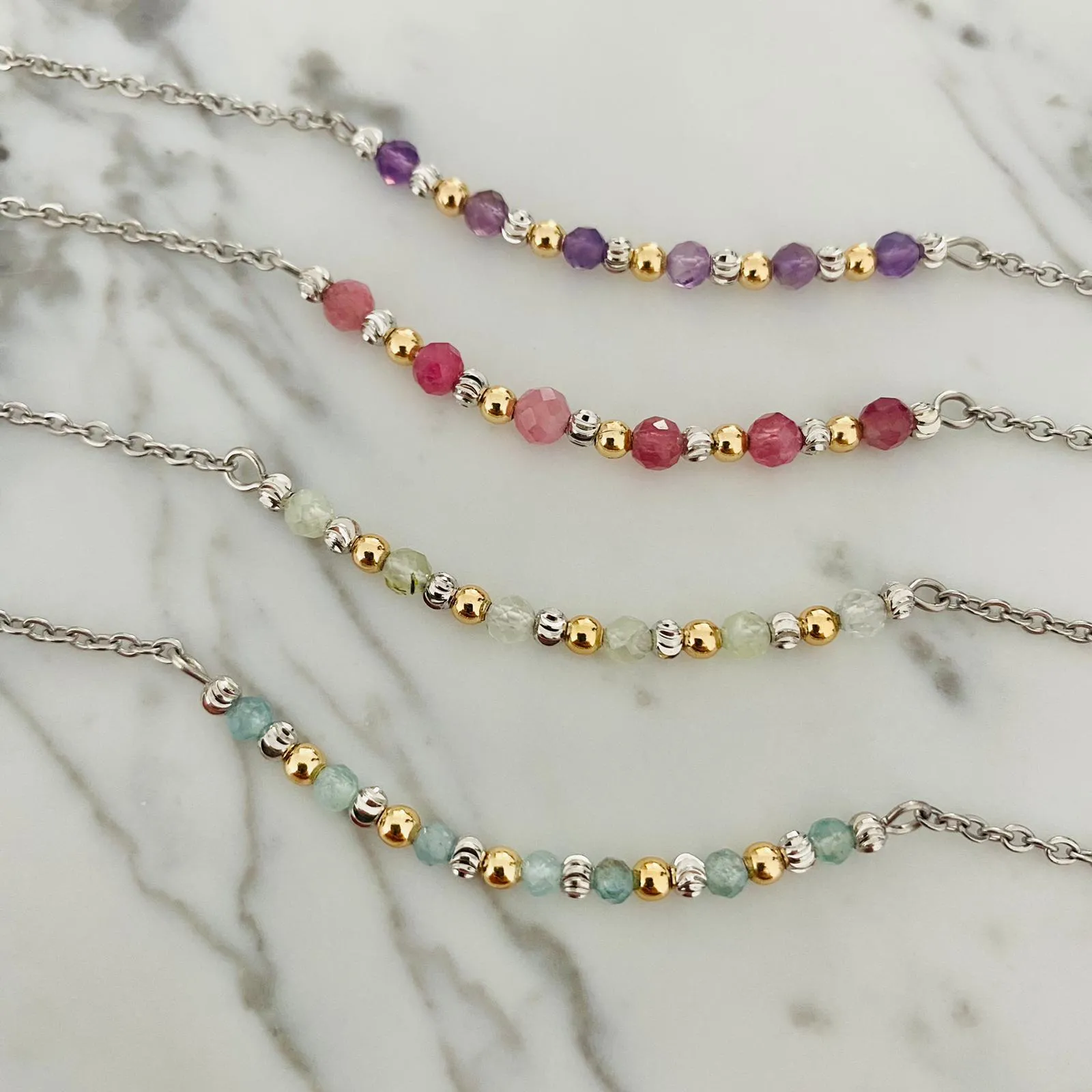 Prehnite Anklet