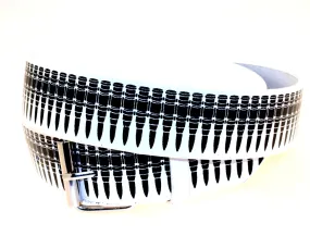 Printed Black/ White Bullet Belt