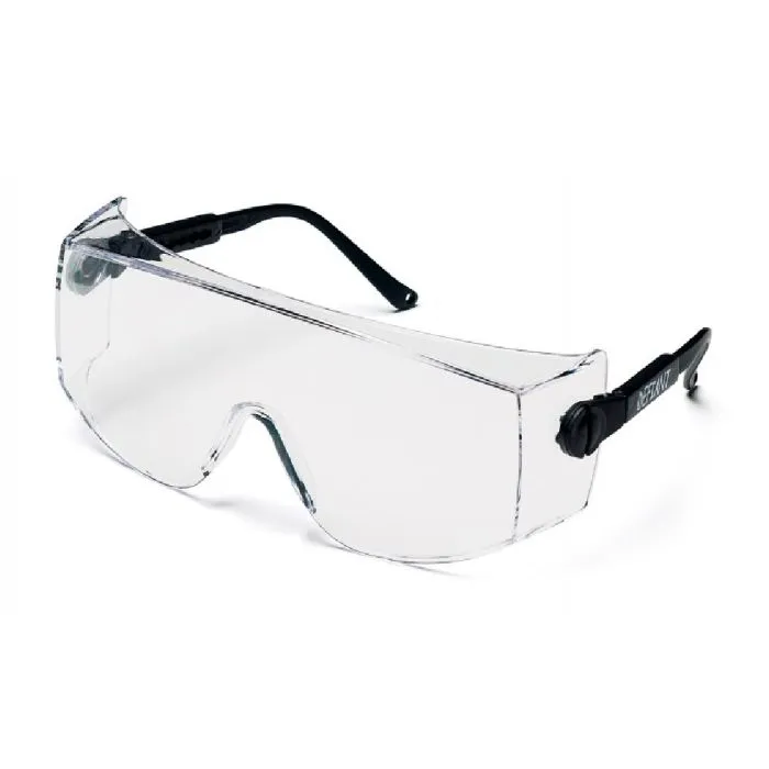 Pyramex SB1010SJ Defiant Jumbo Over the Spectacle Glasses, Black Body, Clear Lens, 1 Each