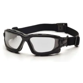 Pyramex SB7010SDT I-Force Dual Pane Goggles, Black Temples, Clear H2X Anti-fog Lens, 1 Each