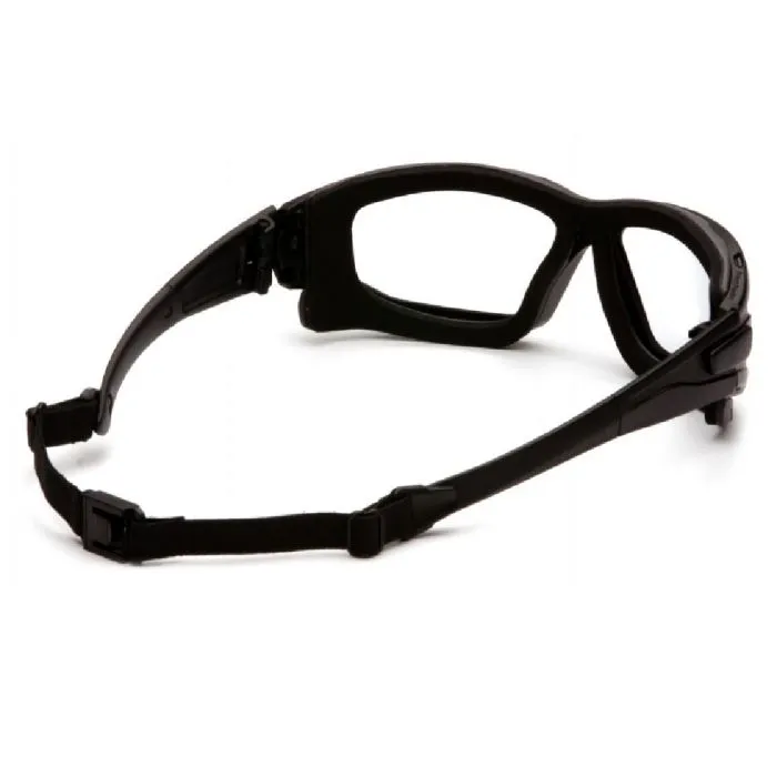 Pyramex SB7010SDT I-Force Dual Pane Goggles, Black Temples, Clear H2X Anti-fog Lens, 1 Each