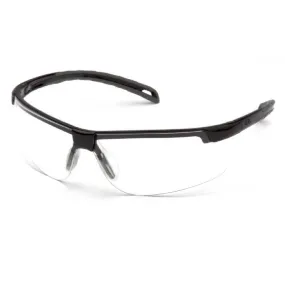 Pyramex SB8610DT Ever-Lite Glasses, Black Frame, Clear Anti-Fog Lens, 1 Each