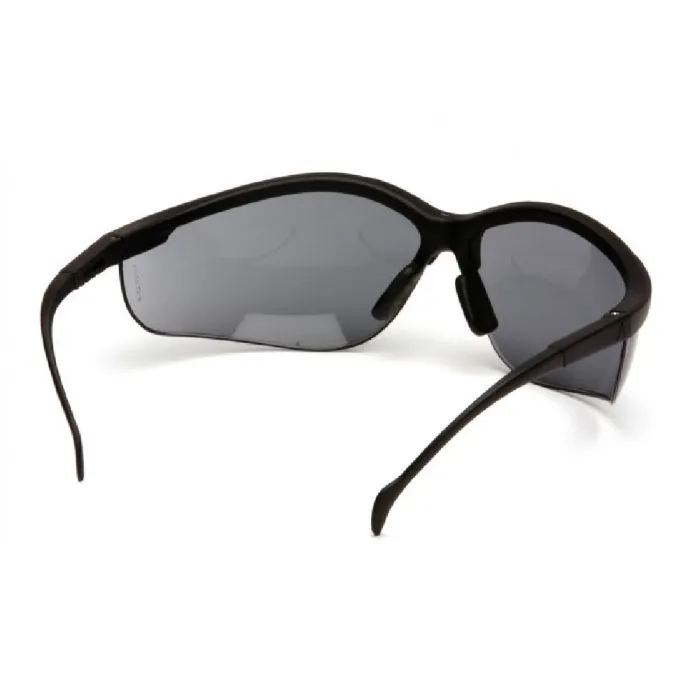 Pyramex Venture II SB1820S Safety Glasses, Black Frame, Gray Lens, One Size, 1 Each