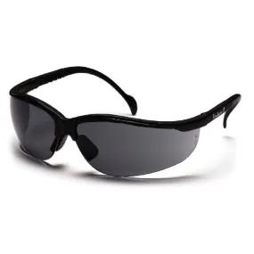 Pyramex Venture II SB1820S Safety Glasses, Black Frame, Gray Lens, One Size, 1 Each