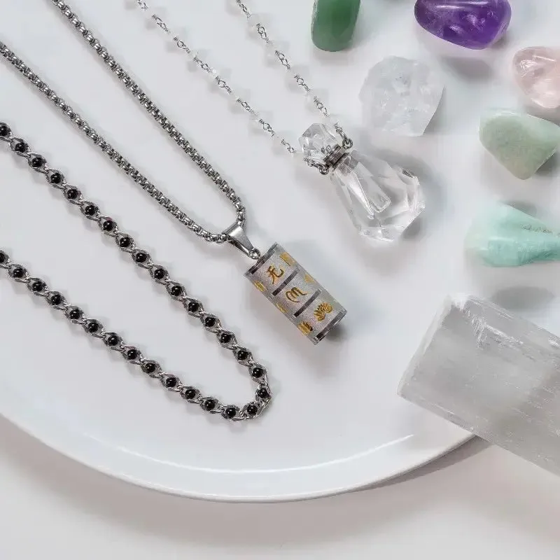 Quartz Vial Necklace
