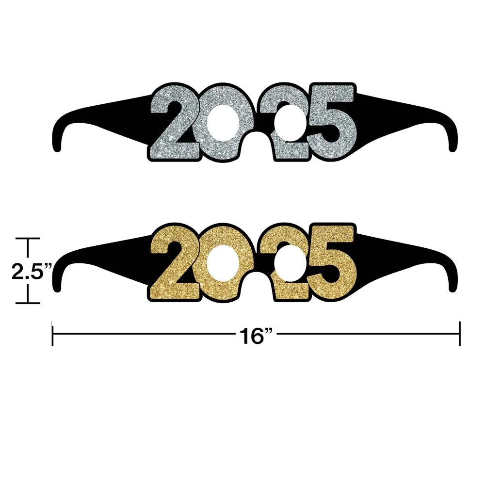 "2025" Paper Glasses (6/Pkg)