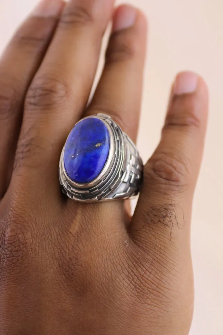 "Fractal" Ring x Lapis Lazuli