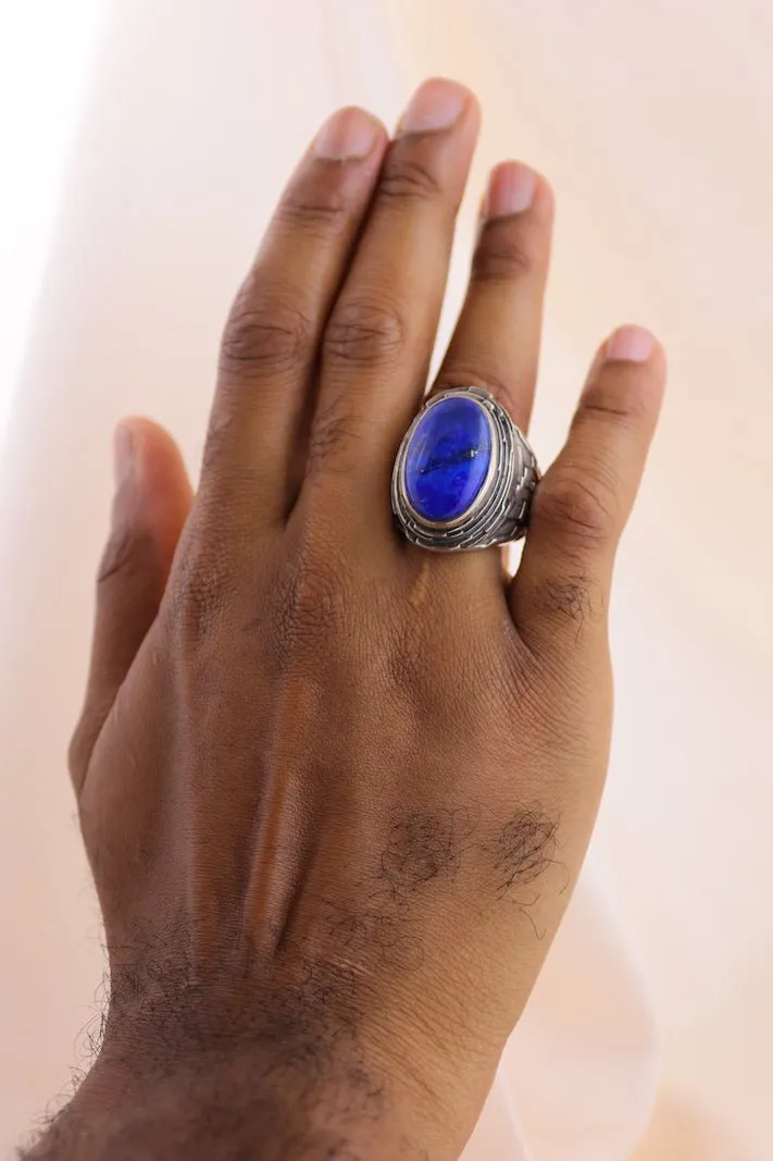 "Fractal" Ring x Lapis Lazuli