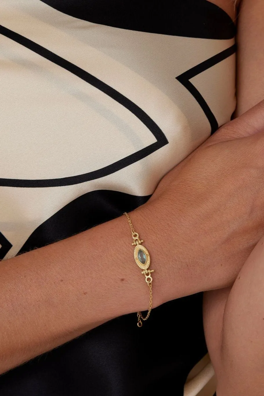 Radiance Moonstone Gold Bracelet