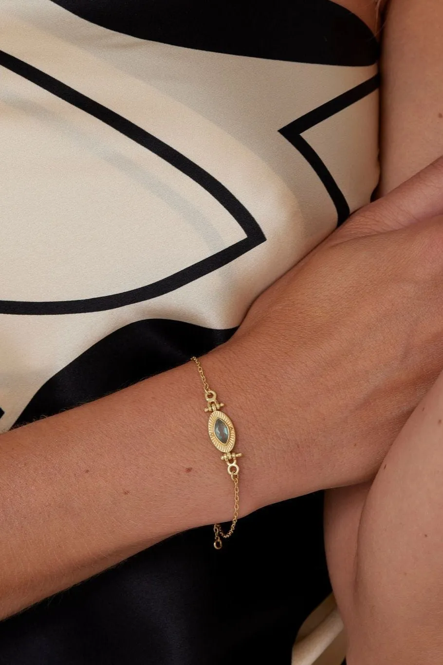 Radiance Moonstone Silver Bracelet